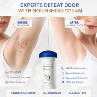 Déodorant Crème Hydratant 24 Heures en Gros, Protection Corporelle Sans Aluminium, Protection Contre les Odeurs Corporelles, OEM