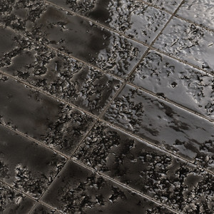 Carrelage Noir Bahia-26 6 x 26 cm, Épaisseur 9 mm, Finition Brillante, Bords Irréguliers - Product Image 5