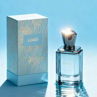 Prix usine OEM 2025 produits de parfum Logo personnalisé Cologne bouteille de parfum noir transparent vide de luxe pour hommes