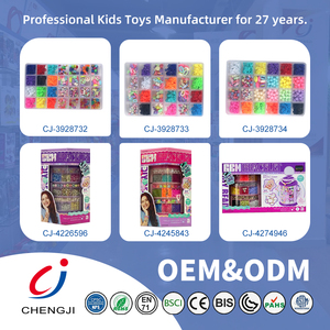 Máquina de cuentas Chengji, juguete educativo colorido en forma de corazón, cuentas de dibujos animados para juguete Diy, accesorio de joyería artesanal - Product Image 6