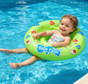 Flotteur gonflable écologique pour bébé, siège flottant rond gonflable, flotteur aquatique en PVC sûr pour tout-petits pour piscine et <span class=keywords><strong>bain</strong></span> - Product Image 2