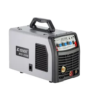 Kende Draagbare Smart Digitale Nieuwe CO2 Flux Gasless Mig Mag Tig Mma 200A Multi Functie Omvormer Lassers Mig 200