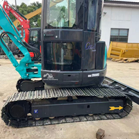 Mini-pelleuse Kobelco SK50SR importée du Japon pour les travaux municipaux et de jardinage