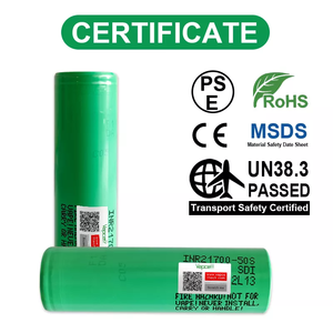 한국산 오리지널 INR21700 5000mah 25a 50S 대용량 <span class=keywords><strong>3.6V</strong></span> 21700 50S 리튬 이온 충전식 배터리 배터리 배터리 팩 - Product Image 2