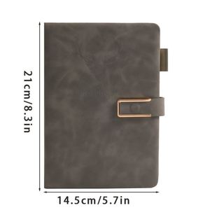 Cuaderno de Tapa Dura de Cuero A5 de Primera Calidad, 100 Hojas, Cosido con Hilo, Personalizado con Portaplumas y Logotipo Personalizado - Product Image 4