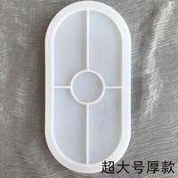 M13157 Trois sous-verres ovales Hd Cendrier Pot de fleurs Moule en silicone en résine de ciment