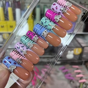 Groothandel Op Maat Franse Kunst Stijl Press-On Nagels Handgeschilderde Valse Nagels Rijke Dekking Voor Vinger Applicatie-Vingernagel - Product Image 1