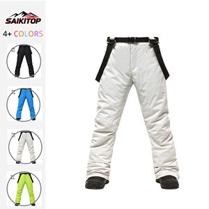 Pantalones de Snowboard y Esquí Doble para Hombre y <span class=keywords><strong>Mujer</strong></span>, Impermeables y Cálidos, Overoles Gruesos, Pantalones de Nieve - Product Image 1