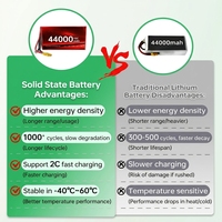 Batterie Lipo pour Drone 22.2V 6S 40000mAh 44000mAh Haute Capacité, Pack d'Alimentation pour UAV Agricole, Longue Autonomie, Vente en Gros, Personnalisable