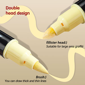 Đôi Nib Acrylic Vẽ Đánh Dấu Sơn Bút Thiết Lập Vĩnh Viễn Tùy Chỉnh Bao Bì Cho Nghệ Thuật Đánh Dấu Sử Dụng Gỗ Vải Cho Nghệ Thuật Thủ Công - Product Image 6