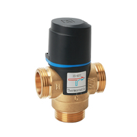 Accessoires de chauffage au sol SANIPRO G1/2 chaudière thermostatique à trois voies mitigeur en laiton pour système de douche de salle de bain