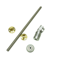 Tornillo trapezoidal Acme de acero inoxidable 304, tuerca de latón en forma de T de 2/4 mm, TR5*2/TR5*4/TR6*2/TR6*4 para impresoras 3D/prototipos