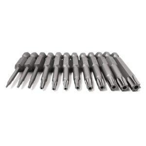 Juego de puntas de destornillador Torx, incluye T5, T6, T7, T8, T9, T10, T15, T20, T25, T27, T30, T40, 50mm, 12 Uds. - Product Image 1