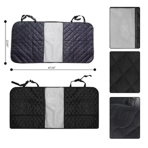 Barrière réglable pour <span class=keywords><strong>chien</strong></span> Qbellpet, clôture de sécurité pour animaux, filet de sécurité pour véhicule, espace de chargement, coffre, utilisation en <span class=keywords><strong>voiture</strong></span> - Product Image 2