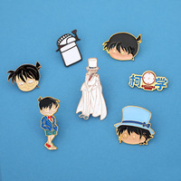 Insigne en alliage d'anime classique japonais Broche en émail Conan
