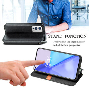 เคสหนังสำหรับ <span class=keywords><strong>OnePlus</strong></span> 9RT 9R 9 8T 7T 7 Pro <span class=keywords><strong>Nord</strong></span> N200 <span class=keywords><strong>2</strong></span> <span class=keywords><strong>CE</strong></span> <span class=keywords><strong>5G</strong></span> ฝาพับแบบกระเป๋าสตางค์พร้อมขาตั้ง - Product Image 3