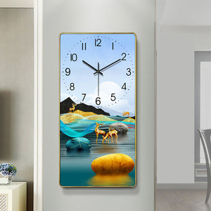 Orologio da parete moderno, orologio da parete, <span class=keywords><strong>studio</strong></span>, orologio da parete, stile semplice e silenzioso, orologio creativo - Product Image 2