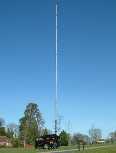 Mástil telescópico de manivela manual resistente de 8m y 26 pies para antenas y cámaras CCTV - Product Image 6