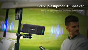 Nuevo Altavoz para Carrito <span class=keywords><strong>de</strong></span> Golf 2025, Sonido HD, Resistente al Agua IPX6, LED RGB, 5.0, 10W <span class=keywords><strong>de</strong></span> Potencia, 10 Horas <span class=keywords><strong>de</strong></span> Reproducción, con Clip para Teléfono Móvil - Product Image 5