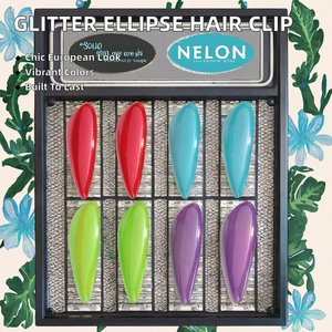 DOWELL Fermaglio per Capelli in Acetato Colorato con Glitter, Modello 2415, Stile Europeo e Americano per Matrimoni - Product Image 2