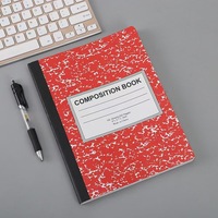 Cahier d'exercices scolaire format B5 personnalisé, cahier de composition noir et blanc