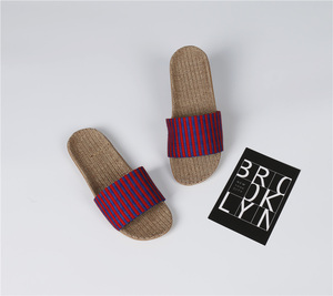 Da donna in lino antiodore per ciabatte da uomo traspirante Sole morbido antiscivolo da casa interna per pantofole per tutte le Winter Summer <span class=keywords><strong>Au</strong></span> - Product Image 5