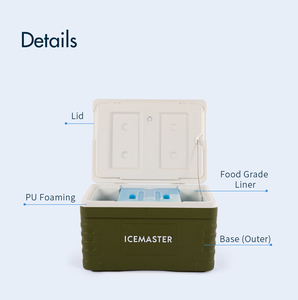 Icemaster 30L ODM Có sẵn Tùy chỉnh in logo cách nhiệt nhựa không thấm nước PP bên trong lạnh 3-5 ngày thực phẩm nhỏ hộp mát - Product Image 6