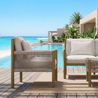 Modernes Aluminium-Rahmen Outdoor-Sofa-Set für Garten, Hotel, Innenhof & Park