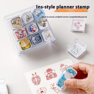 Piccolo sigillo creativo e carino trasparente per conto della mano che rende il punto di riferimento per la costruzione di animali in materiale plastico punto panoramico piccolo sigillo - Product Image 2