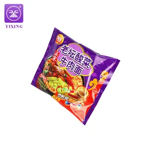 Yixing Yixing Benutzer definierte Form Bedruckte Aluminium folie Kunststoff 85G Seiten zwickel Dichtung Aufbewahrung beutel Lebensmittel Instant Nudel Verpackungs tasche