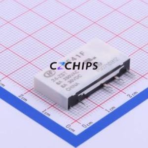 HF41F/24-ZST Power Relay SIP,5x28mm Relay 24V 1 Changeover: 1C (SPDT-Changeover)::: 5 6A-30VDC/6A-250VAC - Product Image 1