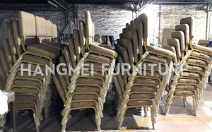 Chaise d'évêque en métal doré de haute qualité, entrelacée, avec revêtement en tissu et plastique, pour <span class=keywords><strong>l</strong></span>'église, la salle <span class=keywords><strong>à</strong></span> manger et le salon - Product Image 6