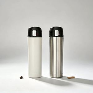 Vaso Térmico de Acero Inoxidable 304 de 450ml, Taza de Viaje Japonesa Ecológica con Tapa Abatible, Regalo Empresarial al por Mayor - Product Image 3