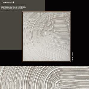 Pintura al Óleo Pintada a Mano sobre Lienzo, Pintura Abstracta Minimalista con Textura 3D, Estilo Beige, Arte de Pared, Pintura Decorativa Grande - Product Image 4