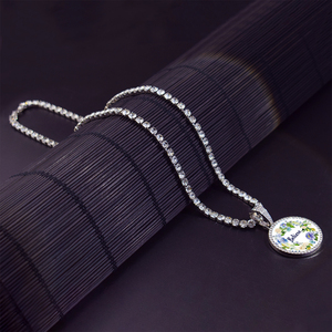 Christliche Geschenke Handgemachte Kristall Anhänger Schmuck Frauen Männer Bling Iced Out Tennis Kette Strass HipHop <span class=keywords><strong>Bibel</strong></span> Halskette - Product Image 3