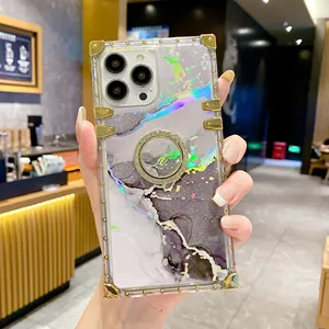 2023便宜的方形大理石戒指支架盖infinix NOTE30 i零30 5g NOTE30 VIP闪光珠光软TPU盖