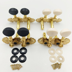 Clavijas de Afinación para <span class=keywords><strong>Ukelele</strong></span> de Aleación Chapada en Oro al por Mayor, con Diseño Vintage Grabado y Doble Orificio, Perillas Pequeñas para <span class=keywords><strong>Ukelele</strong></span> de 4 Cuerdas - Product Image 1