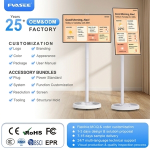 Televisor Portátil con Ruedas FVASEE, Android 12, Pantalla LED HDTV 4K Enrollable <span class=keywords><strong>de</strong></span> 21.5 <span class=keywords><strong>Pulgadas</strong></span>, Táctil, Inteligente, 200Hz - Product Image 1