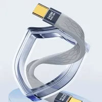 Kabel USB4.0 PD 240W Pengisian Daya Tipe-C ke Tipe-C Pendek dan Tipis dengan Chip E-Marker Terintegrasi, Transmisi Video 8K 40Gbps, Transfer Data