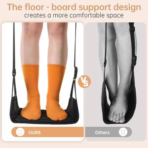 <span class=keywords><strong>Hamac</strong></span> de repose-pieds portable pour bureau et voyage avec support de jambe Accessoire de vol à main pour le sport et le divertissement - Product Image 3