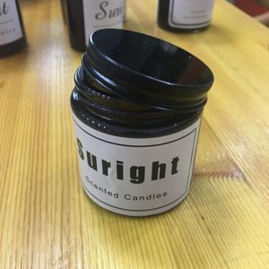 Offre Spéciale pour <span class=keywords><strong>Amazon</strong></span> Bougies en cire de soja naturelle dans un bocal en verre de couleur ambre - Product Image 3