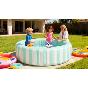 INTEX 56182 COASTAL LUXE POOL <span class=keywords><strong>Verano</strong></span> al aire libre portátil PVC Niños inflable redondo sobre el suelo <span class=keywords><strong>Piscina</strong></span> Play Pool - Product Image 1