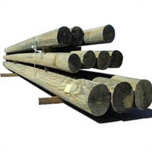 Heavy Duty Carbon Steel Round Electric Fence Posts Hot Dip Galvanized 200 km/h Wind Resistant - Product Image 1