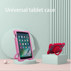 Bán Buôn Phổ <span class=keywords><strong>7</strong></span> 8 9 10 "Mềm TPU <span class=keywords><strong>Silicone</strong></span> 360 ° Xoay Với Có Thể Gập Lại Xách Tay Đứng Chống-Mùa Thu Máy Tính Bảng Bìa Trường Hợp Đối Với Mèo - Product Image 2