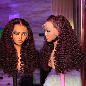 Peluca de Cabello Rizado Birmano Crudo al por Mayor con Cutícula Alineada Peluca Completa HD sin Pegamento Pelucas Frontales de Encaje 13x4 de Cabello Humano - Product Image 3