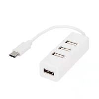 Hub USB multi-2.0, séparateur USB, adaptateur d'alimentation, 4 ports haute vitesse, adapté aux accessoires informatiques Windows
