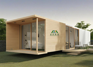 Casa <span class=keywords><strong>de</strong></span> <span class=keywords><strong>Madera</strong></span> Contemporánea Prefabricada, Impermeable, Moderna, para Vacaciones, Camping, Hotel - Product Image 2