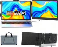 Moniteur portable double écran LCD IPS 1080P de 14 pouces S1 personnalisable OEM ODM, 60 Hz, extension d'écran d'ordinateur portable pour usage professionnel