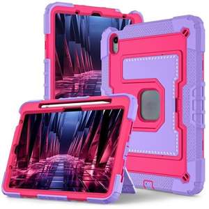 Funda para iPad 11 M2/M3 2025, de silicona con bloques de color, soporte y protección completa a prueba de golpes - Product Image 5