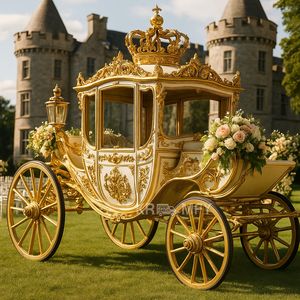 Nuevo y Exclusivo Carro Eléctrico Real en Venta, Estilo Vintage, para Bodas y Turismo, Carroza para Caballos - Product Image 6